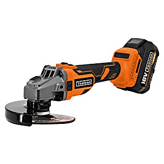 Toolson PRO Amoladora angular de batería AGB115 (1 batería, 4 Ah, Diámetro disco: 115 mm)