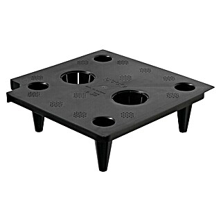 Lechuza Trennboden Cubico/Cube (Kunststoff, Schwarz, Passend für: Cubico 50 / Cube 50)