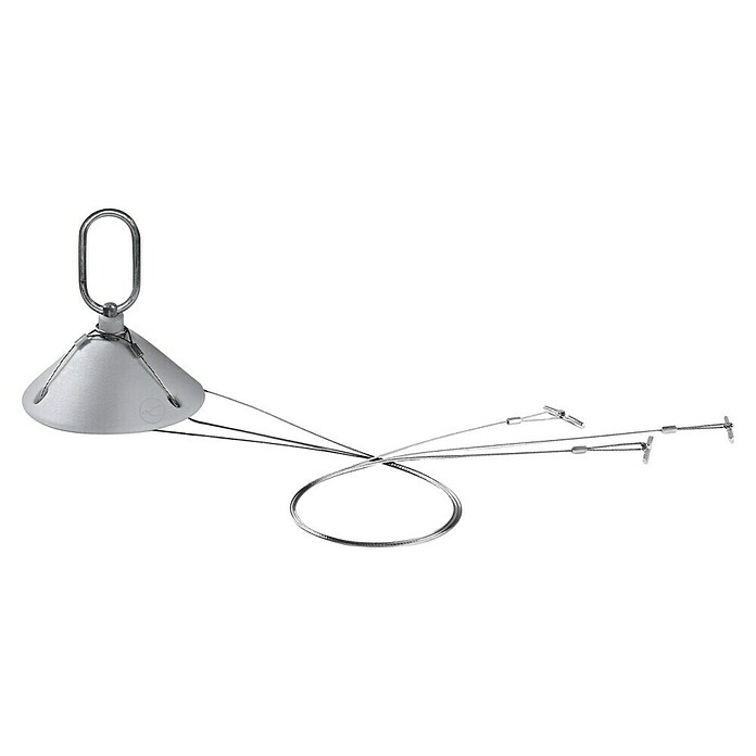 Lechuza Aufhängung Überlauf (Länge: 12,7 cm, Edelstahl, Grau, Passend für: Nido 28, 36 / Bola 23, 32) | BAUHAUS