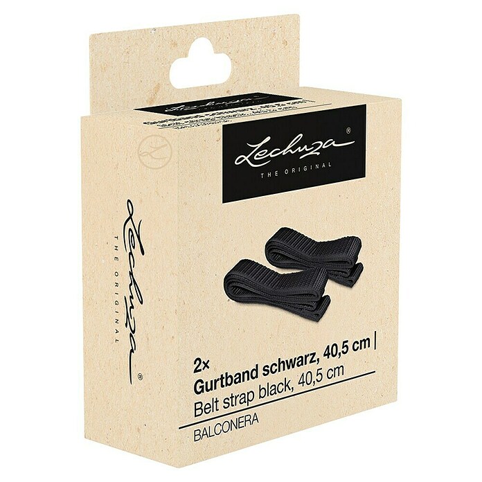 Lechuza Gurtband für Balkonkastenhalterung (Länge: 40,5 cm, Schwarz, 2 Stk.) | BAUHAUS