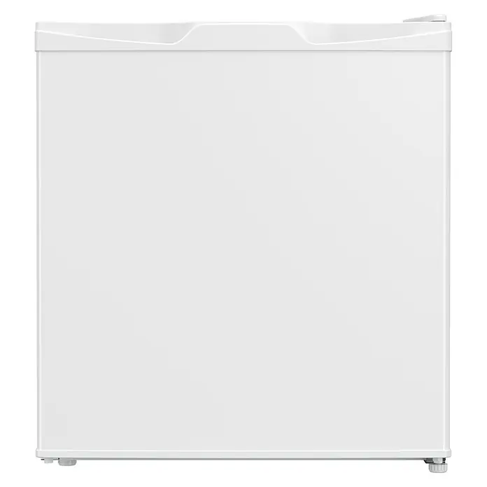 PKM Tiefkühlschrank GB32E - Nutzinhalt Gesamt: 32 l, 45,5 x 45,3 x 50,3 cm, Weiß - Kompakter weißer Gefrierschrank mit obenliegendem Griff.
