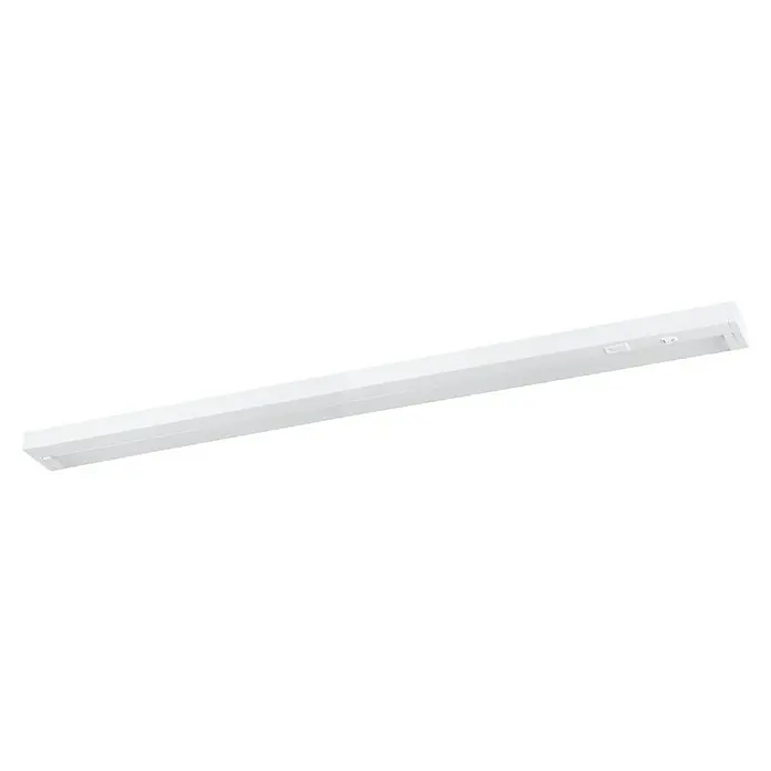 Eglo Lámpara LED bajo mueble Russcallo Blanco - L x An x Al: 87 x 2,4 x 6,1 cm, Negro - Lámpara lineal LED blanca para bajo armario con interruptor integrado.