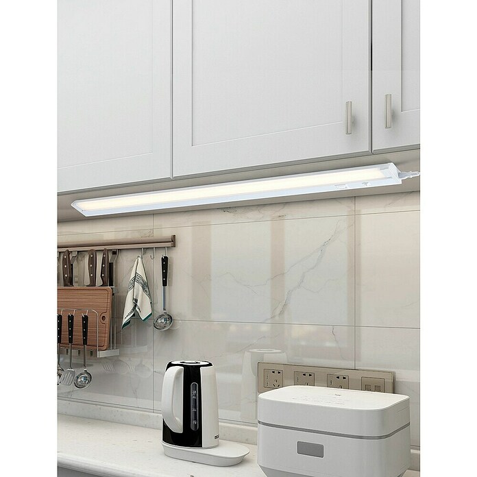 Eglo Lámpara LED bajo mueble Russcallo (L x An x Al: 87 x 2,4 x 6,1 cm, Blanco) | BAUHAUS