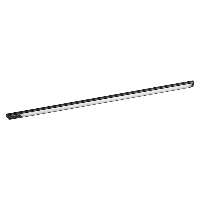 Eglo Lámpara LED bajo mueble Repilado 2 - L x An x Al: 87 x 5 x 1,3 cm, Negro - Barra de luz LED lineal negra con difusor blanco e interruptor integrado, ideal para iluminación bajo mueble.