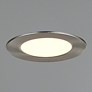 Trio Lighting Foco LED empotrable Virunga (6 W, Blanco cálido, Diámetro: 12 cm, Níquel)