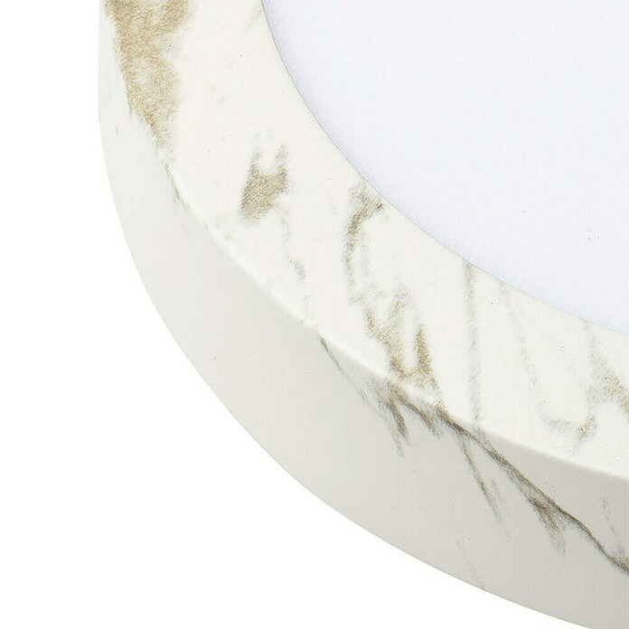 Alverlamp Foco downlight de superficie LED Mármol (20 W, Ø x Al: 22 cm x 32 mm, Blanco cálido, Temperatura del color: 3.000 K - 6.000 K) | BAUHAUS