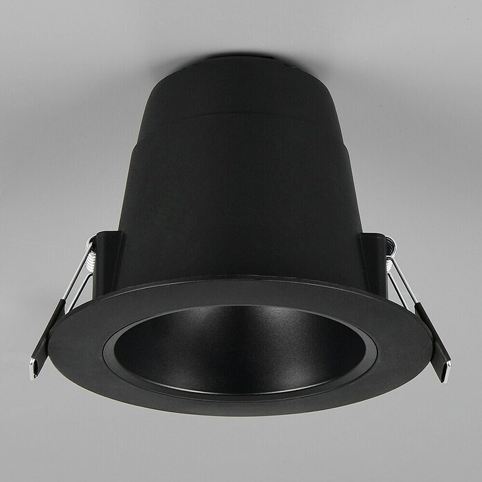 Trio Lighting Foco LED empotrable Virunga (6 W, Blanco cálido, Diámetro: 12 cm, Negro) | BAUHAUS