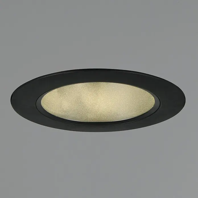 Trio Lighting Foco LED empotrable Virunga - 6 W, Blanco cálido, Diámetro: 12 cm, Negro - Luminaria empotrada redonda negra con difusor esmerilado blanco cálido.