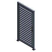 Puerta de valla Ventia (100 x 200 cm, Antracita, Aluminio) | BAUHAUS