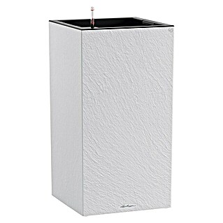 Lechuza Canto Pflanzsäule eckig Slatestone (Außenmaß (L x B x H): 40 x 40 x 76 cm, Kunststoff, Lichtgrau)