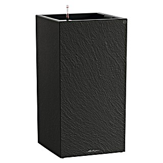 Lechuza Canto Pflanzsäule eckig Slatestone (Außenmaß (L x B x H): 40 x 40 x 76 cm, Kunststoff, Dunkelgrau)