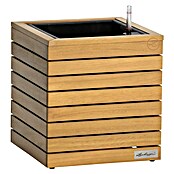 Lechuza Palo Pflanzkübel eckig Natural Wood (Außenmaß (L x B x H): 35 x 35 x 37 cm, Holz, Braun) | BAUHAUS