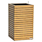 Lechuza Palo Pflanzkübel eckig Natural Wood (Außenmaß (L x B x H): 44 x 44 x 77 cm, Holz, Braun) | BAUHAUS