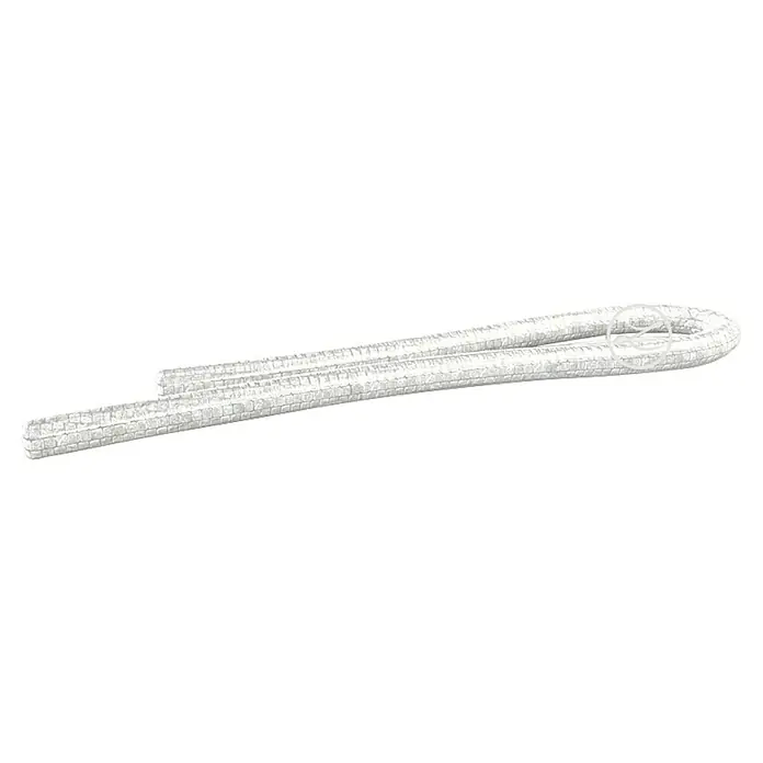 Lechuza Docht - Weiß, Passend für: Mini Deltini Orchide - Weißes, strukturiertes flexibles Dichtband, U-förmig gebogen.