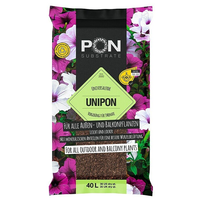 Lechuza Blumenerde PON Unipon (40 l) | BAUHAUS