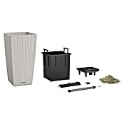Lechuza Cottage Pflanzsäule eckig Cubico (Außenmaß (L x B x H): 30 x 30 x 56,5 cm, Kunststoff, Lichtgrau) | BAUHAUS
