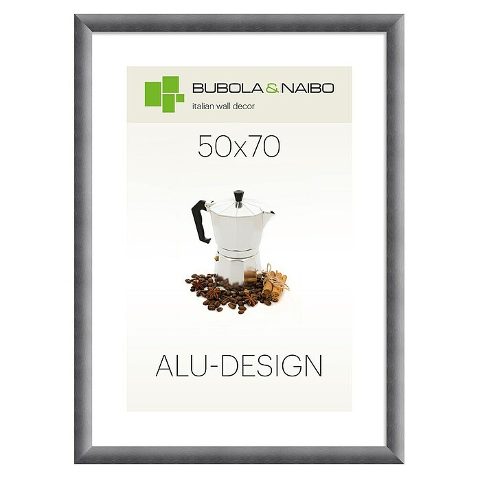 Bubola & Naibo Bilderrahmen (Anthrazit, 50 x 70 cm, Aluminium)