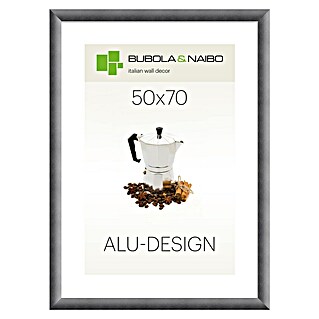 Bubola & Naibo Alurahmen Alu-Design II (Bildformat: 50 x 70 cm, Anthrazit)