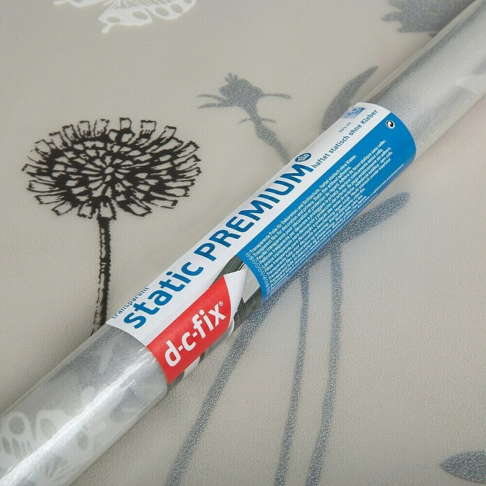 D-c-fix Static Premium Glasfolie Meterware Static Premium (Breite: 45 cm, Blossom, Statisch haftend)