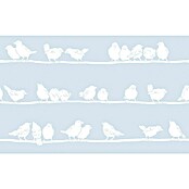 D-c-fix Static Premium Glasfolie Static Premium (150 x 45 cm, Weiß, Filippa, Statisch haftend)
