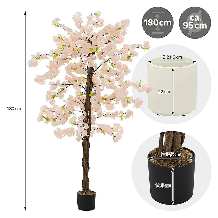 ML-Design Kunstpflanze Knstliche Pflanze fr Wohnrume & Garten dekorative  Zimmerpflanze online kaufen bei BAUHAUS