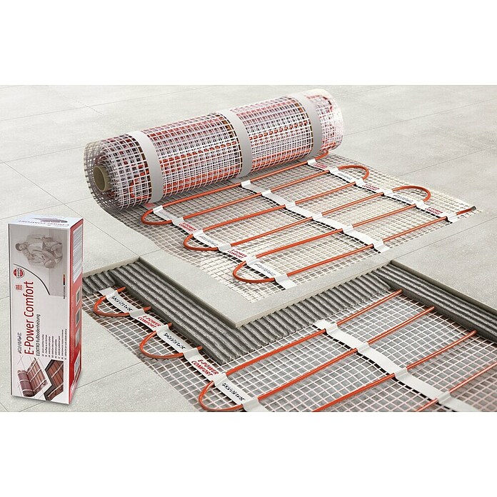 Admiral E-Power Fußbodenheizung Comfort (L x B: 8 x 0,5 m, Beheizbare Fläche: 4 m², 600 W) | BAUHAUS