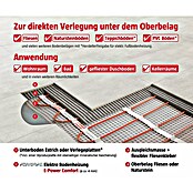 Admiral E-Power Fußbodenheizung Comfort (L x B: 8 x 0,5 m, Beheizbare Fläche: 4 m², 600 W) | BAUHAUS
