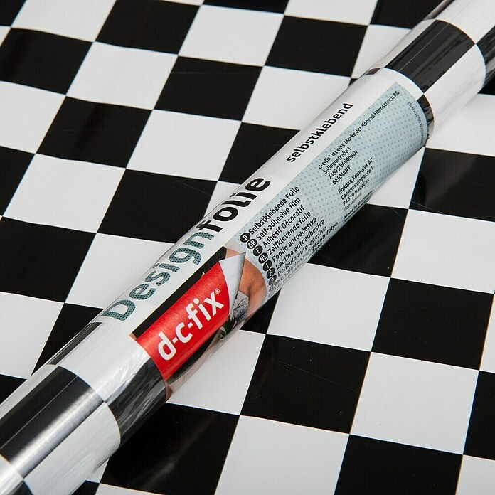 D-c-fix Black LINE Designfolie Black LINE (Monza, Schwarz, 200 x 45 cm, Selbstklebend)