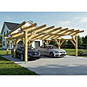 Carport Abies (Pultdach, Carport geeignet für: PKWs, Länge: 5,5 m, Einfahrtsbreite: 6 m) | BAUHAUS