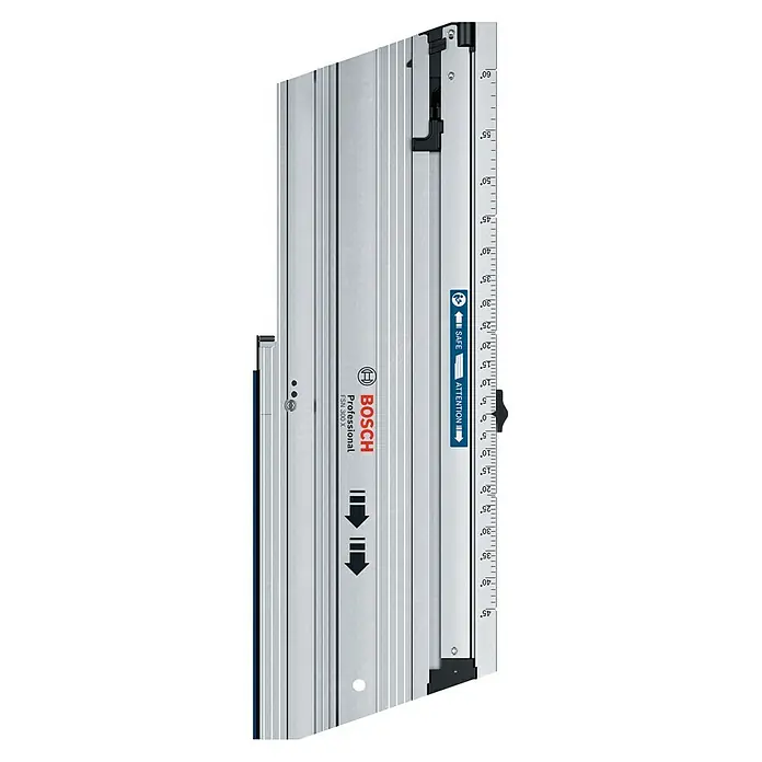 Bosch Professional Führungsschiene FSN 300 X - L x B x H: 643 x 228 x 49 mm - Silbergraue Bosch FSN 300 X Führungsschiene mit Winkelmarkierungen und Bosch Professional Branding.