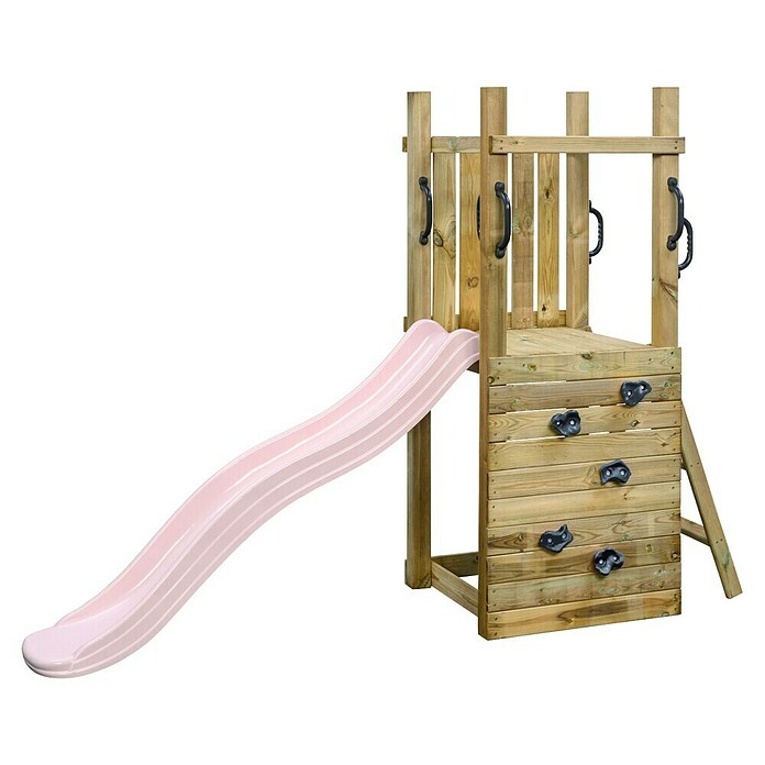 Swing King Otroški igralni stolp Irma  (Do x Š x V: 235 x 70 x 175 mm, Pastelno roza tobogan) | 8305 - Kinderspielgeräte Holz | ICHA - Kinderspielgeräte | ICH - Kinderspielgeräte | IC - Freizeit im Garten | I - Stadtgarten | BAUHAUS
