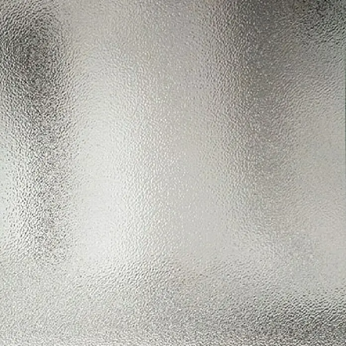 Panto Nebeneingangstür NET 501 - 88 x 198 cm, DIN Anschlag: Links - Hellgraue texturierte Glasscheibe mit unregelmäßiger, genarbter Oberfläche, ideal zur Lichtstreuung und für Sichtschutz.