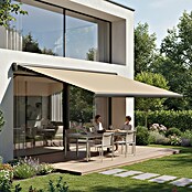 SmartSun Toldo con motor Dark Dune (Beige, Ancho: 3,95 m, Caída: 3 m) | BAUHAUS