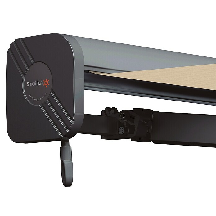 SmartSun Toldo con motor Dark Dune (Beige, Ancho: 3,95 m, Caída: 3 m) | BAUHAUS