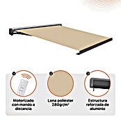 SmartSun Toldo con motor Dark Dune (Beige, Ancho: 3,95 m, Caída: 3 m) | BAUHAUS