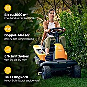 Stiga Akku-Aufsitzmäher SWIFT 372E (48 V, 5 Ah - 20 Ah, Schnittbreite: 72 mm, Max. Flächenempfehlung: 1 600 m²) | BAUHAUS