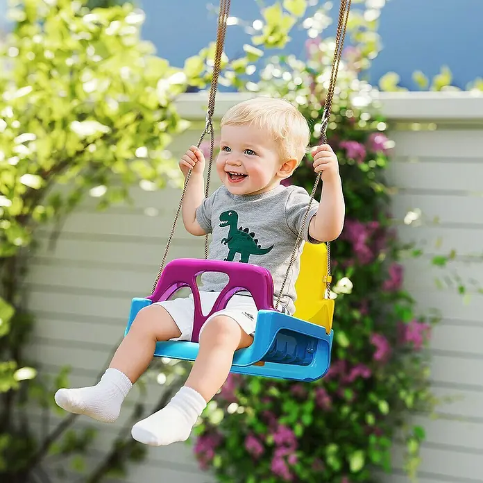 Outsunny Babyschaukel - L x B x H: 42 x 33 x 180 cm, Kunststoff