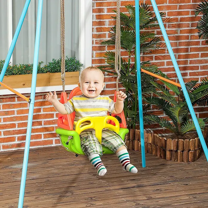 Outsunny Babyschaukel - L x B x H: 48 x 34 x 180 cm, Kunststoff