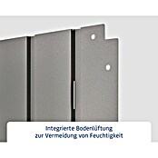 EcoStar Euroline Gartenbox Euroline 1320 (H x B x T: 72,5 x 136 x 67,2 cm, Grau, Stahl) | BAUHAUS