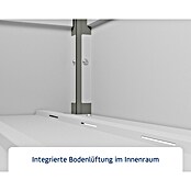 EcoStar Euroline Gartenbox Euroline 1320 (H x B x T: 72,5 x 136 x 67,2 cm, Grau, Stahl) | BAUHAUS