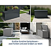 EcoStar Euroline Gartenbox Euroline 1620 (H x B x T: 87,2 x 166 x 72,5 cm, Grau, Stahl) | BAUHAUS