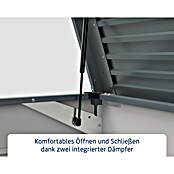 EcoStar Euroline Gartenbox Euroline 1320 (H x B x T: 72,5 x 136 x 67,2 cm, Anthrazit, Stahl) | BAUHAUS