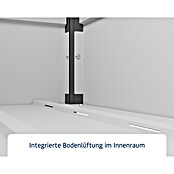 EcoStar Euroline Gartenbox Euroline 1320 (H x B x T: 72,5 x 136 x 67,2 cm, Anthrazit, Stahl) | BAUHAUS