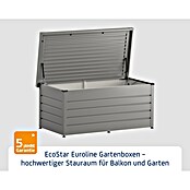 EcoStar Euroline Gartenbox Euroline 1620 (H x B x T: 87,2 x 166 x 72,5 cm, Grau, Stahl) | BAUHAUS
