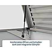 EcoStar Euroline Gartenbox Euroline 1620 (H x B x T: 87,2 x 166 x 72,5 cm, Grau, Stahl) | BAUHAUS