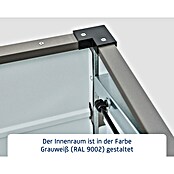 EcoStar Euroline Gartenbox Euroline 1620 (H x B x T: 87,2 x 166 x 72,5 cm, Grau, Stahl) | BAUHAUS