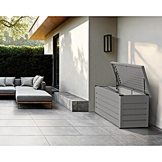 EcoStar Euroline Gartenbox Euroline 1320 (H x B x T: 72,5 x 136 x 67,2 cm, Grau, Stahl)