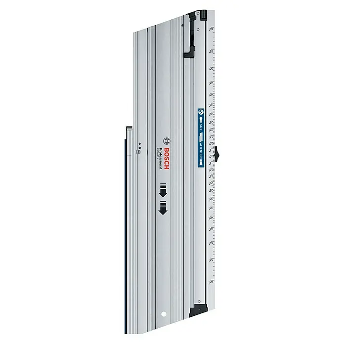 Bosch Professional Führungsschiene FSN 440 X - L x B x H: 783 x 228 x 49 mm - Silberne Bosch Professional FSN 440 X Führungsschiene mit Winkelmarkierungen von -60 bis +60 Grad.