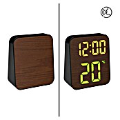 Reloj despertador digital (An x Al: 4 x 11,2 cm, Marrón/Negro) | BAUHAUS