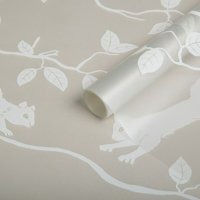 D-c-fix Static Premium Glasfolie Static Premium (150 x 45 cm, Weiß, Pineview, Statisch haftend)